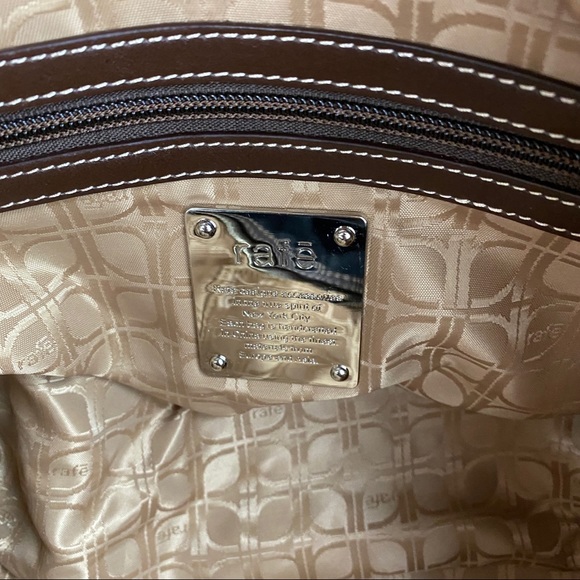 RAFE satin and leather shoulder bag NWT - Picture 6 of 14